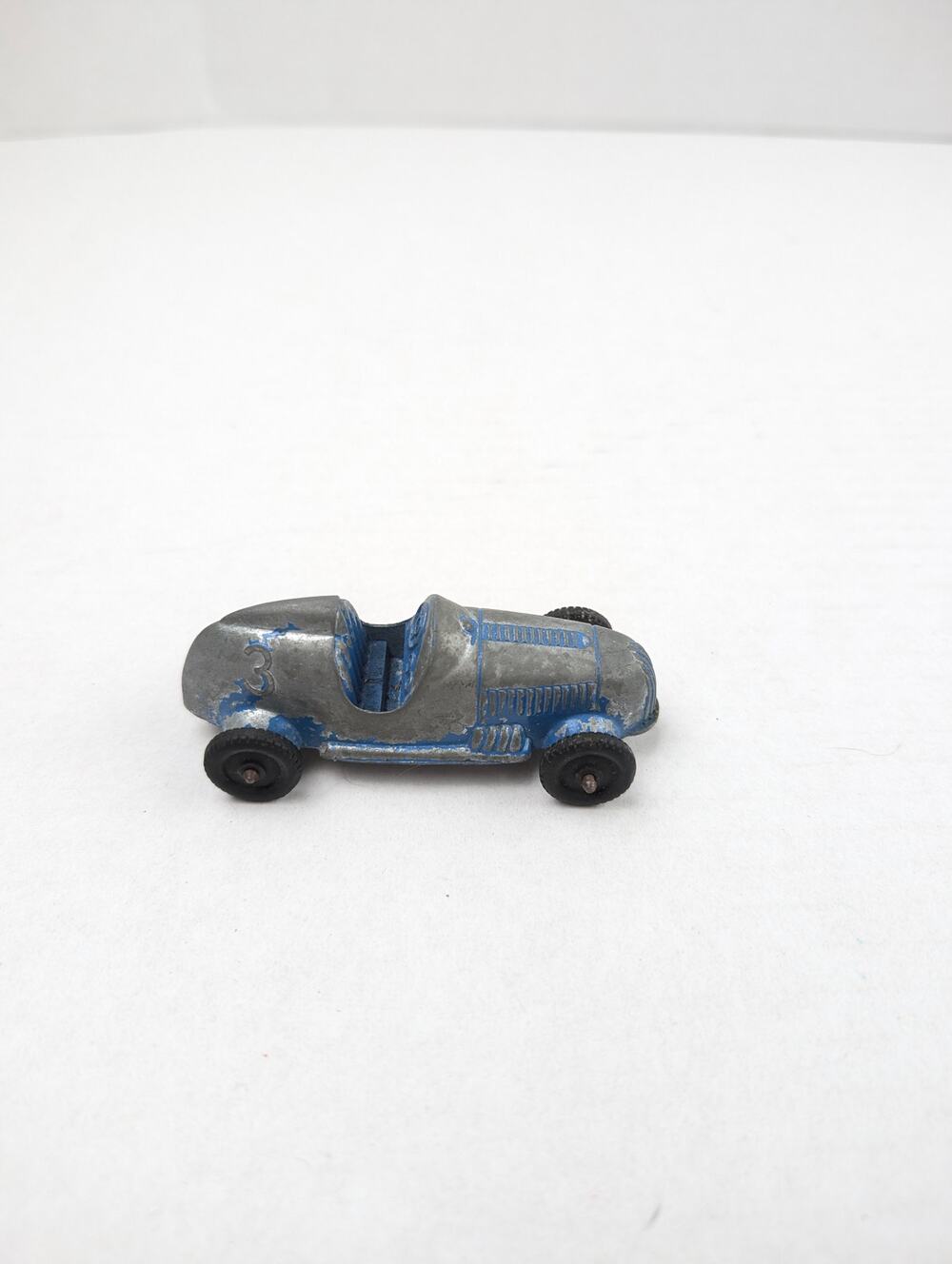 Vintage Tootsietoy Offenhauser Race Car No 3 Blue Diecast USA 3.5 Inch